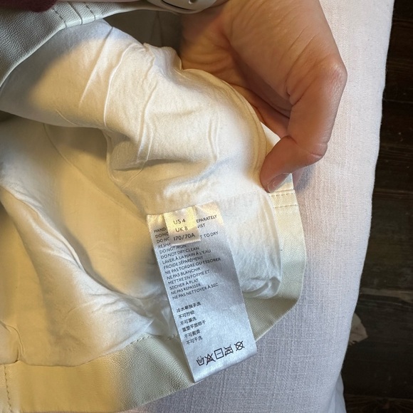 White Leather skirt - free people - Picture 3 of 6